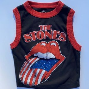 Rolling Stones Cropped Muscle Tank🤭